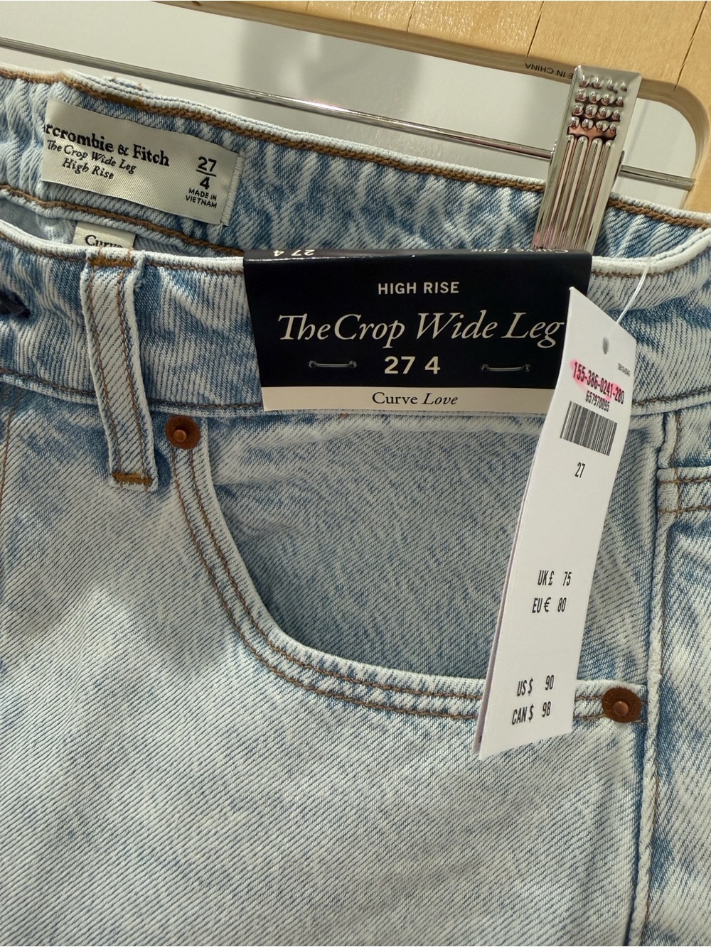 Curve Love High Rise Cropped Wide Leg Jean - Picture 4 of 4